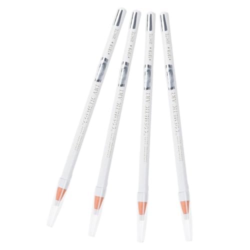 DONFAMDS 4stücke Weiß Eyeliner Bleistifte Augen Make-up Bleistift Augenbrauen Liner Peel off Schönheit Werkzeuge Für Tattoo von DONFAMDS