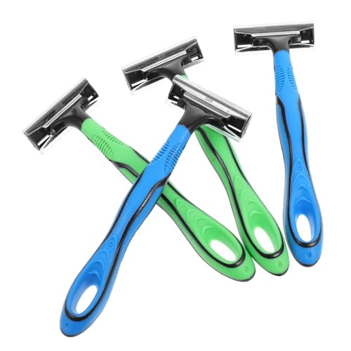 DONFAMDS 4 Stück Herren Rasierer Lagige Klingen Hautfreundlich Sanftes Rasieren Für Gesicht Beine Körper Tragbar Reisegeeignet Kabellos Sensitive Haut von DONFAMDS