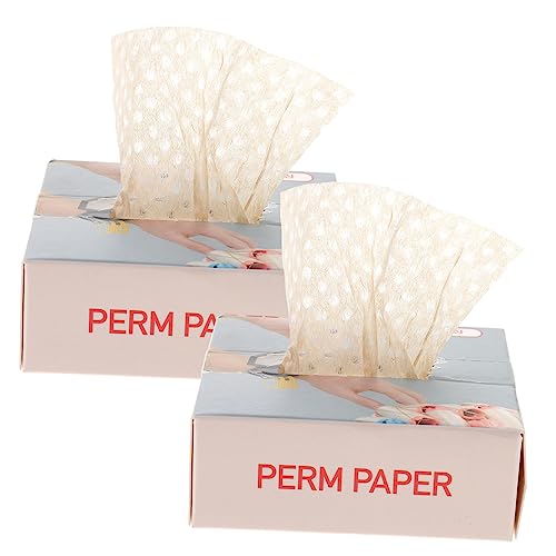 DONFAMDS 400stücke Haarstyling Dauerwellenpapier Perm-papier Für Salon Und Zuhause Atmungsaktive Endwickel Für Professionelles Lockenstyling Boxen à von DONFAMDS