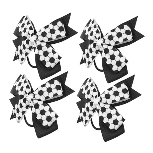DONFAMDS 4stücke Fußballschleife Für Mädchen Haarband Fußballschleifenseil Haargummis Sport Zubehör Für Haarschleifen Für Mädchen Und Frauen von DONFAMDS