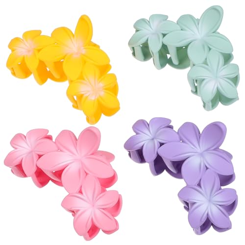 DONFAMDS 4stücke Blumen-haarklammern Haarspangen Kieferclips Für Damen Haarklammern Mit Starkem Halt Haarschmuck Aus Leichtem Kunststoff von DONFAMDS