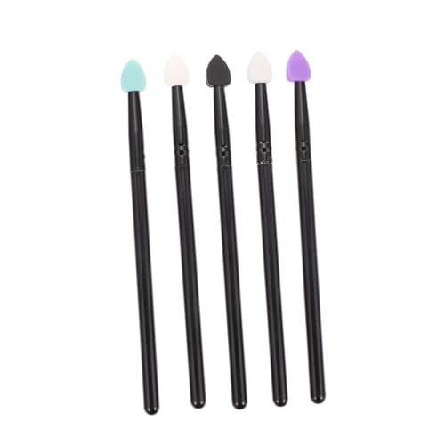 DONFAMDS 5stücke Handy Augen-make-up Pinselset Teilig Aus Silikon Waschbar Für Lidschatten Und Puder Für Zuhause Und Salons Ergonomisches Design Langlebig Und Pflegeleicht von DONFAMDS