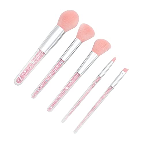 DONFAMDS 5 Stück Make Up Pinselset für Damen Flüssige Foundation Puder Augenbrauenpinsel Professionelles Kosmetikzubehör von DONFAMDS