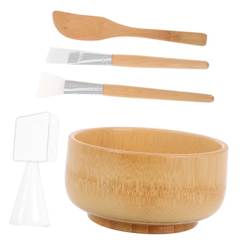 DONFAMDS 5stücke Löffelset Für Inklusive Rührschüssel Spatel Und Löffel Für Kosmetikerinnen Kleine Schale Zum Mischen Und Auftragen Von Masken Und Ätherischen Ölen Geeignet Für Spa Und von DONFAMDS
