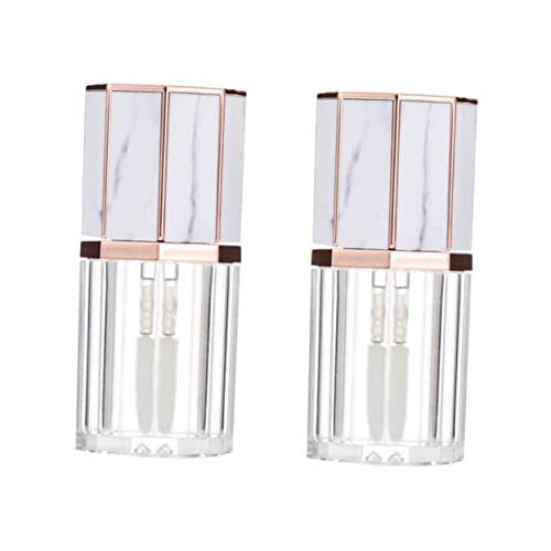 DONFAMDS 5 Stück 5 ml Leere Lipgloss Flaschen Transparente Lippenöl Behälter Praktische Make Up Flaschen für Frauen für Reisen und Aufbewahrung Wiederverwendbare Lippenpflege Tuben von DONFAMDS
