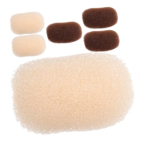 DONFAMDS 6 Stück Haarpolsterklammern Für Mehr Volumen Haarstyling Pad Für Frauen Haarnadel Für Hochsteckfrisuren Atmungsaktive Klemmen in Braun Und Beige Für Hochzeiten Partys Und von DONFAMDS