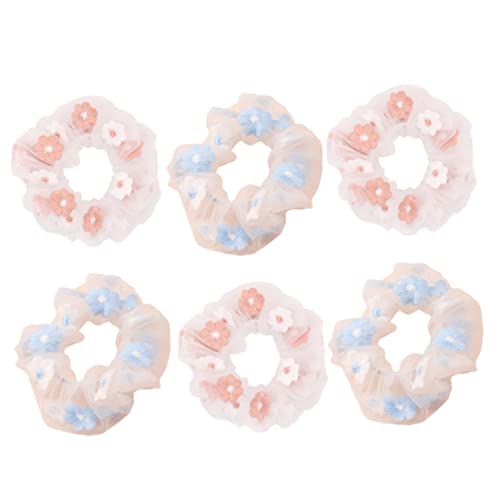 DONFAMDS 6stücke Mädchen Haarring Haargummi Süßer Kopfschmuck Modisches Haarseil Haar Seil Haar Ringe Mädchen Krawatten von DONFAMDS