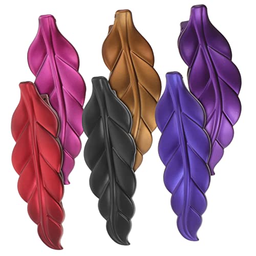 DONFAMDS 6stücke Teiliges Set Haarklammern Blattform Für Damen Mattierte Farbige Haarspangen Für Waschen Gesichts Haaraccessoires Für Und Mädchen von DONFAMDS