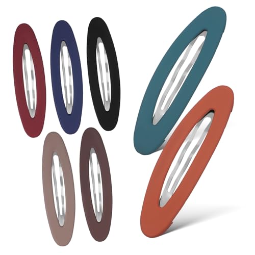 DONFAMDS 7stücke Haarspangen Für Frauen Flache Haarspange Mit Druckknopf Haarspangen Für Dünnem Haar Haar-accessoires Für Teenager-mädchen Ovale Haarspange Haarstyling-clips von DONFAMDS