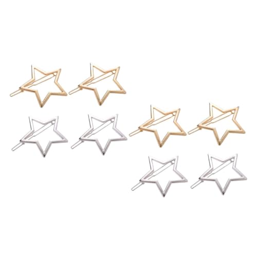 DONFAMDS 8stücke Teiliges Fünfzackiger Stern Haarklammern Für Mädchen Modische Haarspangen Haarschmuck Für Jeden Anlass Für Dickes Und Dünnes Haar von DONFAMDS