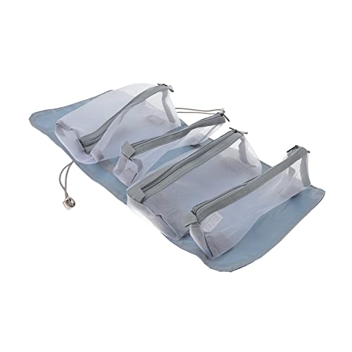 DONFAMDS Abnehmbarer 4-in-1 Reise Kulturbeutel Faltbarer Kosmetikbeutel Tragbare Toilettenartikeltasche Für Damen Und Herren Große Kapazität Für Reisen Und Fitnessstudio von DONFAMDS