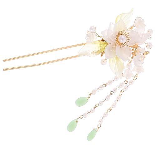 DONFAMDS Antike Haarnadel Mit Blumen-tassel Klassische -haarspange Für Damen Traditionelle Chinesische Haaraccessoires Für Frisuren Und Festliche Anlässe von DONFAMDS
