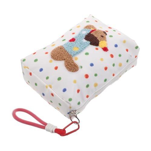 DONFAMDS Damen Kosmetiktasche Mit Niedlichem Hundedesign Tragbare Reise-Make-up-Organizer Für Auto Und Zuhause Multifunktionale Handtasche Für Reisen Und Alltag von DONFAMDS