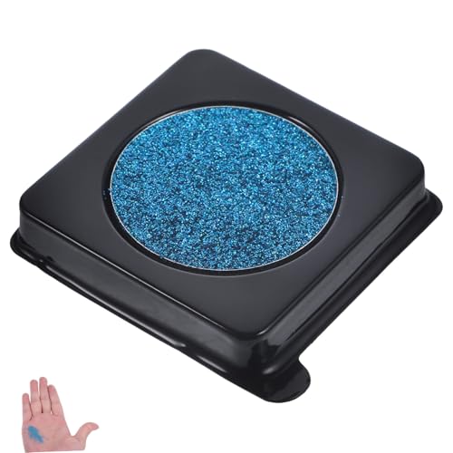DONFAMDS Blauer Glitzer Lidschatten Palette Schimmerndes Augen Make up Pulver für Party Bühne und Club DIY make up Langanhaltend Einfach Anzuwenden Dekorativ für Frauen von DONFAMDS