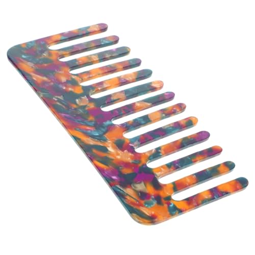 DONFAMDS Breiter Haarkamm aus Robustem Material Entwirrt Sanft Glattes Haar Leicht und Tragbar für Damen und Herren Praktischer Kamm für Nasses Haar für Reisen und Alltag Geschenkoption von DONFAMDS