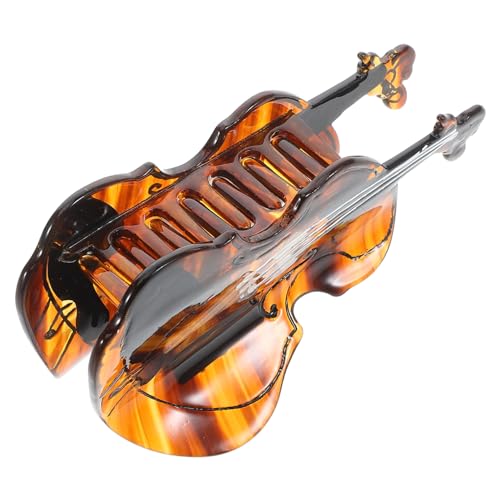 DONFAMDS Cello Haarklammer Acetat Haifischförmige Haarspange für Damen Haarhalter für Cello Enthusiasten Haarstyling Zubehör Langlebig und Verformungsbeständig von DONFAMDS