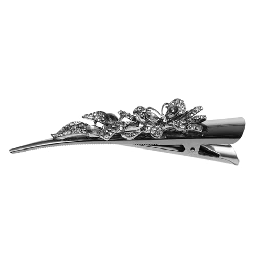 DONFAMDS Crystal Haarclip Mit Entenschnabel Design Glitzernde Haarschnalle Für Frauen Und Bräute Hochzeits-haarschmuck Für Verschiedene Haartypen Robuste Und Funkelnde Haarspange Chic von DONFAMDS