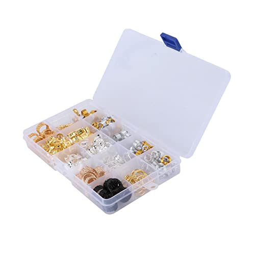 DONFAMDS Hollow Out Dreadlocks Set Metall Haarmanschetten Und Filigrane Ringe Für Zöpfe Dekorative Haarschmuck Für Und Männer Für Festivals Und Partys von DONFAMDS