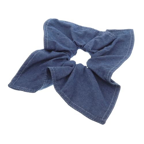 DONFAMDS Dünner Darm-haargummis Aus Jeansstoff Blaue Elastische Haarbänder Für Dünne Lockige Haare Haarschmuck Für Frauen Und Mädchen von DONFAMDS