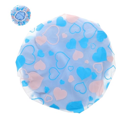 DONFAMDS Duschhaube Handtuch Für Lockiges Haar Haartrockenhaube Trockenhaarkappe Druck Wasserabsorptionskappe Kappe Zeigen Haartuch Für Lockiges Haar Trocknungskappe Sky-blue Korallenvlies von DONFAMDS