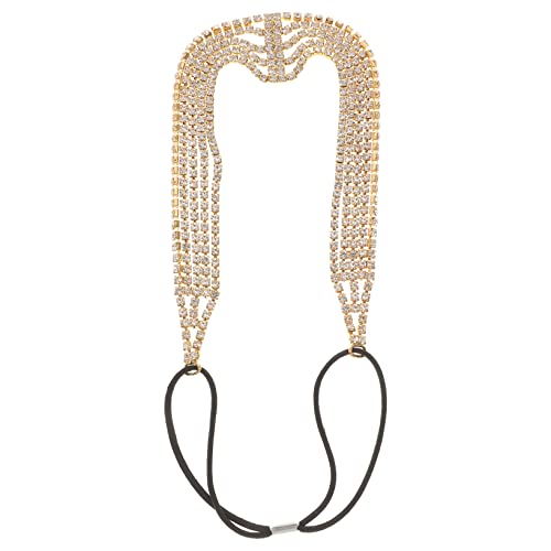 DONFAMDS Elastisches Haarband für Bräute Hochzeit Haarschmuck Dehnbar Elegant Hochzeiten Abschlussbälle und Formelle Anlässe für Kopfgrößen von DONFAMDS