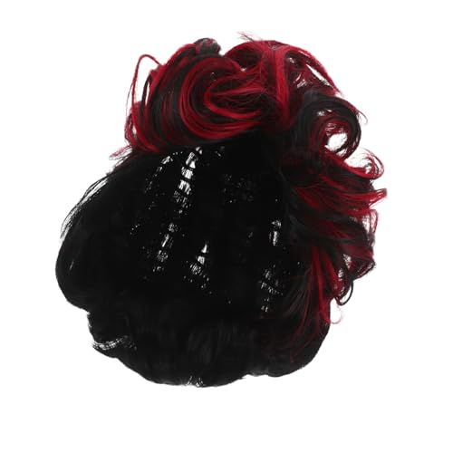 DONFAMDS Kurze Lockenperücke Für Frauen Synthetisches Haar Natürliche Wellen Tägliche Nutzung Cosplay Elegante -perücke Modell Bh von DONFAMDS