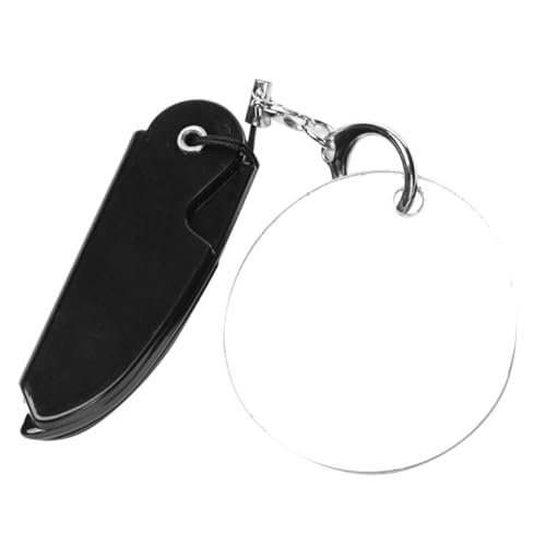 DONFAMDS Faltbarer Taschen Und Bartkamm Mit Schlüsselanhänger Und Spiegel Praktisches Reise Männer Kompakt Und Leicht Für Unterwegs Pflege Von Bart Und Haar von DONFAMDS