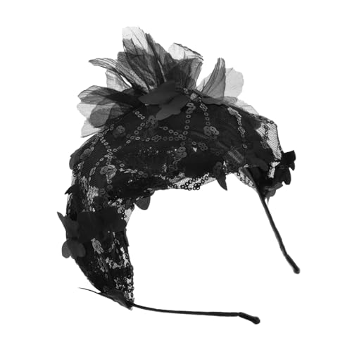 DONFAMDS Fascinator-stirnband Für Damen Mit Schmetterlings Und Blumendesign Leichtem Stoff Und Kunststoff Für Hochzeit Teepartys Und Feiern von DONFAMDS