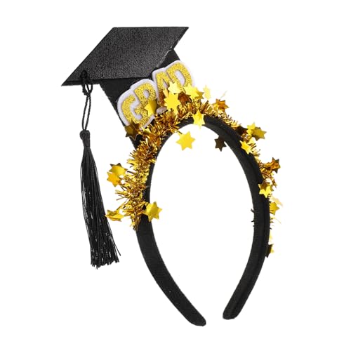 DONFAMDS Graduierung Mütze Haarband Mit Quasten Stilvolles Design Für Abschlussfeier Hochzeit Und Dekoration Für Damen Elegant Und Bequem Geeignet Für Verschiedene Frisuren von DONFAMDS