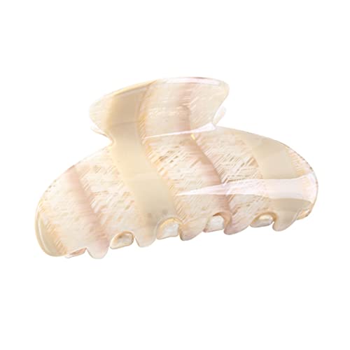 DONFAMDS Große Haarklammer Damen Retro Geometrisch Gestreift Rutschfester Haarspangenclip für Dickes und Dünnes Haar Modischer Haarschmuck für Pferdeschwanz und Vielseitiges Styling von DONFAMDS