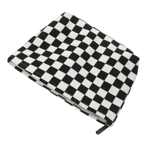 DONFAMDS Große Kapazität Kosmetiktasche Mit Reißverschluss Plaid Design Tragbare Und wasserdichte Aufbewahrungstasche Für Reise Und Alltag Praktischer Kulturbeutel Für Damen Und Mädchen von DONFAMDS