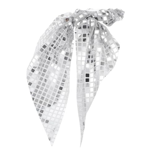 DONFAMDS Haargummi mit Glitzer und Schleifenband für Damen Haarschmuck für Partys Hochzeiten und Glänzendes Design Vielseitig Einsetzbar Perfektes Haaraccessoire von DONFAMDS