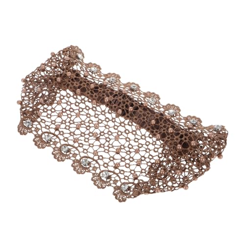 DONFAMDS Seiden Stirnband Für Damen Elastisch Und Bequem Zum Schlafen Für Verschiedene Frisuren Mit Spitzenmuster Für Senioren Und Täglichen Gebrauch von DONFAMDS