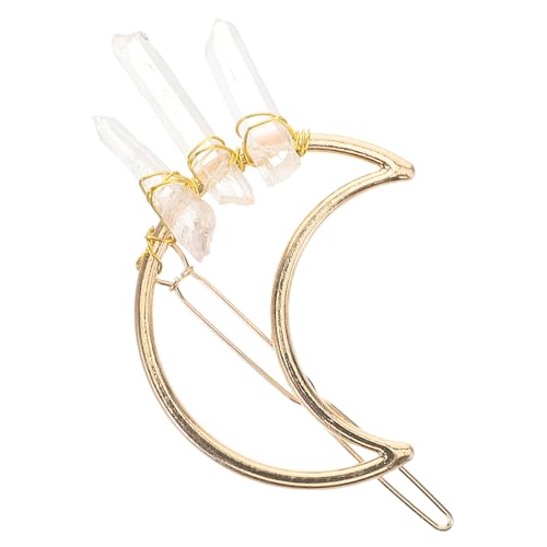 DONFAMDS Haarklammern Aus Glas Mond-design Für Damen Haarschmuck Mit Geometrischem Stil Haarnadeln Für Hochzeiten Und Partys von DONFAMDS