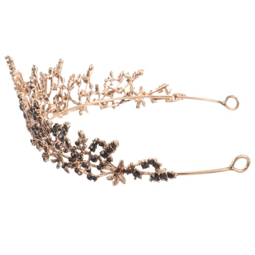 DONFAMDS Hochzeit Tiara Aus Legierung Strass Kopfschmuck Stilvolles Stirnband Für Mädchen Und Damen Party Kopfbedeckung Kronenschmuck Für Geburtstag Und Jubiläum von DONFAMDS