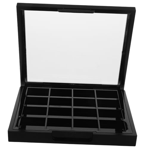 DONFAMDS Leere Lidschattenbox Mit Fächern Tragbare Kosmetikpalette Für Lidschatten Und Lippenstifte Diy Aufbewahrungsbox Dichtem Schließdesign von DONFAMDS