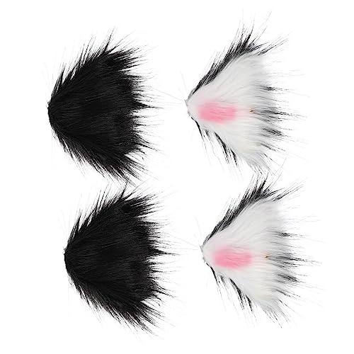 DONFAMDS Katzenohren Haarspangen 2 Paar Cosplay Haar Clips Plüsch Katzenohr Haarnadeln Süßes Partyaccessoire Für Damen Fotografie Requisiten von DONFAMDS