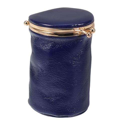 DONFAMDS Kompakte Make-up Tasche Mit Spiegel Mini Lippenstifthalter Aus Kunstleder Tragbarer Kosmetik Organizer Für Lippenstift Und Parfüm Für Reisen Und Unterwegs von DONFAMDS