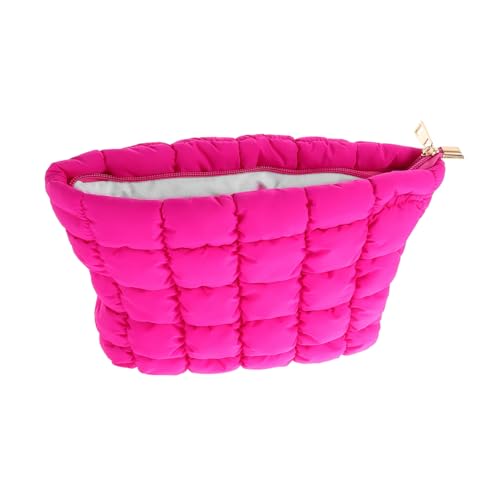 DONFAMDS Kompakte Kosmetiktasche Für Damen Tragbare Make-up-Tasche Mit Organisiertem Gitterlayout Für Reisen Und Unterwegs Leicht Und Praktisch Für Kosmetik Und Toilettenartikel von DONFAMDS