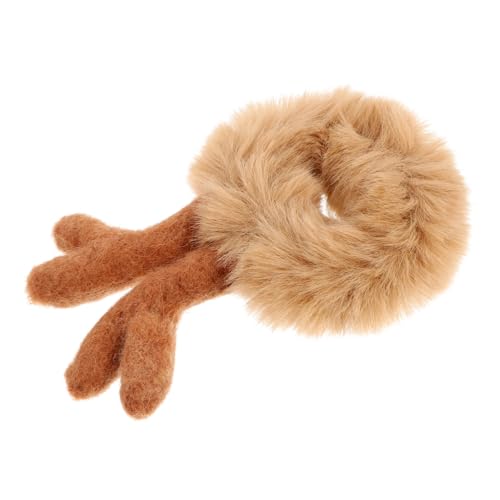 DONFAMDS Kreatives Weihnachts-haaraccessoire Für Flauschige Tierohren-haargummis Für Mädchen Ponytail- Mit Hochwertigem Plüsch Für Festliche Anlässe Und Alltagsstylings von DONFAMDS