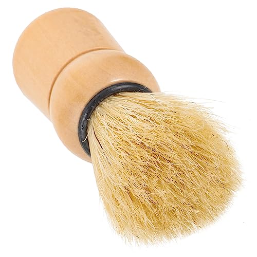 DONFAMDS Handgehaltene Bartbürste aus Holz Bartpflegebürste für Männer Sanfte Borsten für und Styling Multifunktional für Friseursalons von DONFAMDS