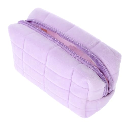 DONFAMDS Kosmetiktasche Für Reisen Süße Multifunktions-Make-up-Tasche in Violett Großer Stauraum Für Kosmetikprodukte Und Schmuck Für Alltag Und Unterwegs Schützt Ihre Utensilien Und Sorgt von DONFAMDS