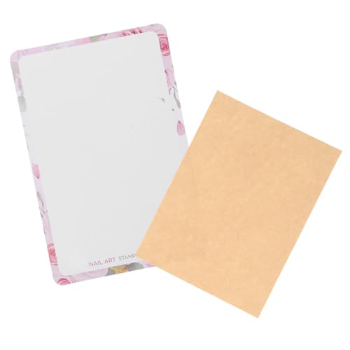 DONFAMDS Nailart Druckplatte Nagelstempelplatte Nagelwerkzeug Organizer Tablettplatte Maniküreplatte Nagelstempelplatte Nageldruck Transferplatte Stempelvorlagen Nagelvorlage von DONFAMDS