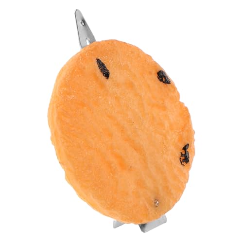 DONFAMDS Niedliche Kleine Haarspange Damen und Mädchen Keksförmiger Haarschmuck Süßer Biscuit Haarclip für Alltag Party Schule Styling von DONFAMDS