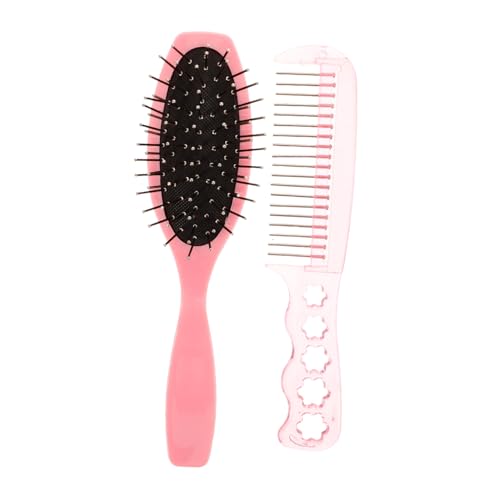 DONFAMDS Paddle Haarbürste Mit Kleiner Stahlkamm Für Entwirren Und Glättung Rosa Haarkamm Für Frauen Entwirrungsbürste Für Nasses Haar Tragbar Und Langlebig DONFAMDS Paddle Haarbürste Mit Kleiner Stahlkamm Für Entwirren Und Glättung Rosa Haarkamm Für Frauen Entwirrungsbürste Für Nasses Haar Tragbar Und Langlebig von DONFAMDS
