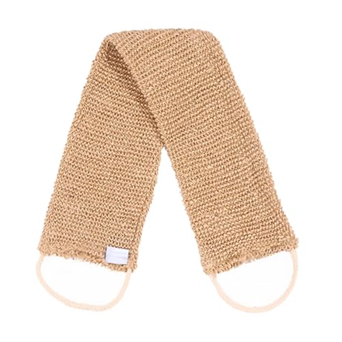 DONFAMDS Peeling Duschgürtel Aus Ramie Und Jute Rückenschrubber Badetuch Für Ganzkörperreinigung Badezubehör Platzsparend Und Tragbar Für Zuhause Und Reisen von DONFAMDS
