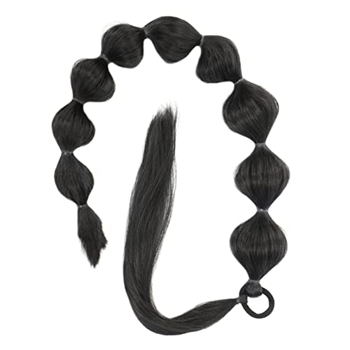 DONFAMDS Ponytail Extension Bubble Ponytail Haartresse Für Frauen Natürliche Und Nahtlose Haarverlängerung Für Alltag Partys Und Kostüme von DONFAMDS
