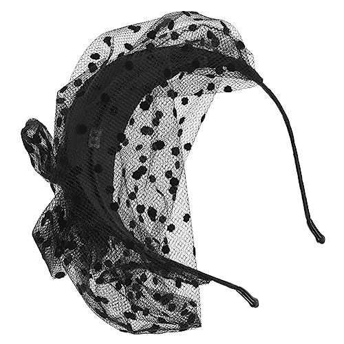 DONFAMDS Fascinator Haarreif Für Frauen Eleganter Kopfschmuck Mit Netz Und Spitze Für Hochzeiten Teepartys Und Besondere Anlässe Charmantes Accessoire Für Stilvolle Damen von DONFAMDS