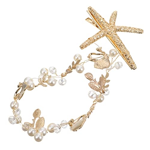 DONFAMDS Perlen-haarreifen Für Damen Legierungs-stirnband Braut-haarschmuck Elegante Kopfbedeckung Perlen-kopfschmuck Für Hochzeitsfeier Und Besondere Anlässe von DONFAMDS