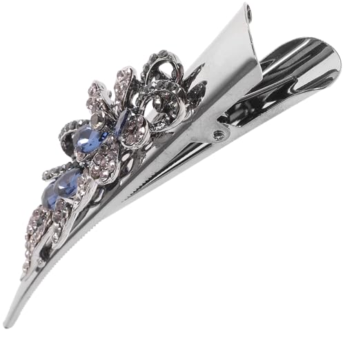 DONFAMDS Retro Rhinestone Duckbill Haarklammer Für Mädchen Funkelnde Haarspange Für Party Und Festtagsfrisuren Geeignet Für Dünnes Dickes Haar von DONFAMDS